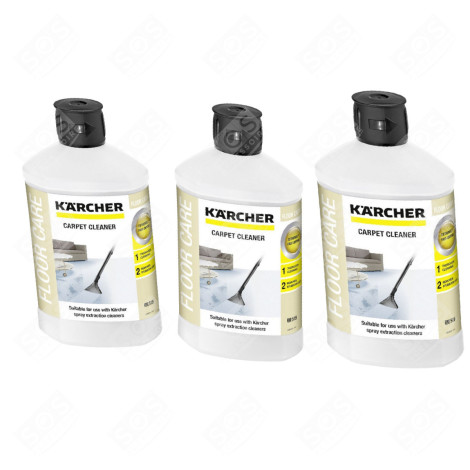 SET OF 3 CARPET AND RUG CLEANERS 1L RM 519 LIQUID VACUUM CLEANER  - 6.295-771.0, 62957710