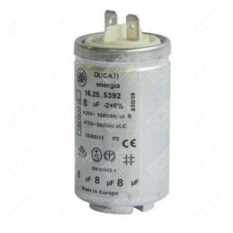 CAPACITOR 8MF 450V TUMBLE DRYER - 250020326,1256539006