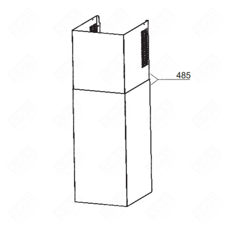 CHIMNEY EXTRACTOR HOOD - 80170103