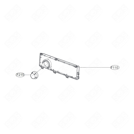 ELECTRONIC BOARD, DISPLAY MODULE (REFERENCE F110) WASHING MACHINES - EBR78597355 