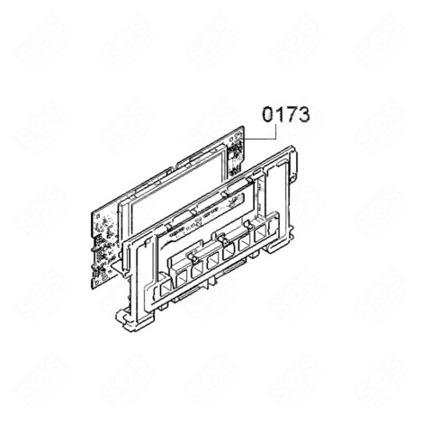 ELECTRONIC BOARD, DISPLAY MODULE GAS / ELECTRIC OVENS - 11034576