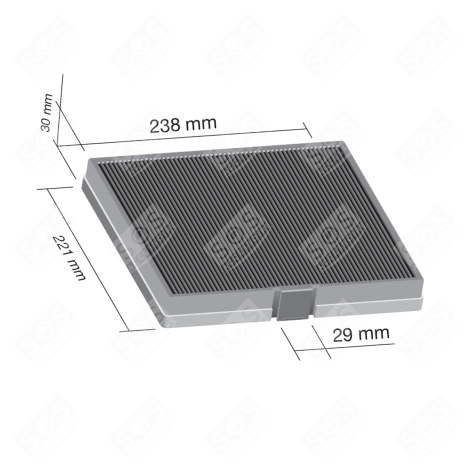 D241 CA240S CARBON FILTER EXTRACTOR HOOD - 49002532, CHF007/1