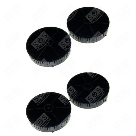 SET OF FOUR CHARCOAL FILTERS T57 175X45 MM EXTRACTOR HOOD - 4055171138, 208352146603