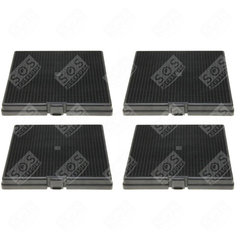 SET OF FOUR CHARCOAL FILTERS D241 CA240S EXTRACTOR HOOD - 49002532, CHF007/1