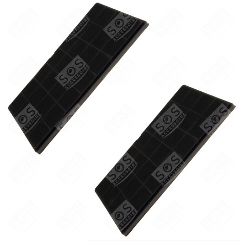 SET OF TWO CHARCOAL FILTERS FCHAR 350 X 191 X 9MM EXTRACTOR HOOD - AFCFCAF25X10S, 482000008330