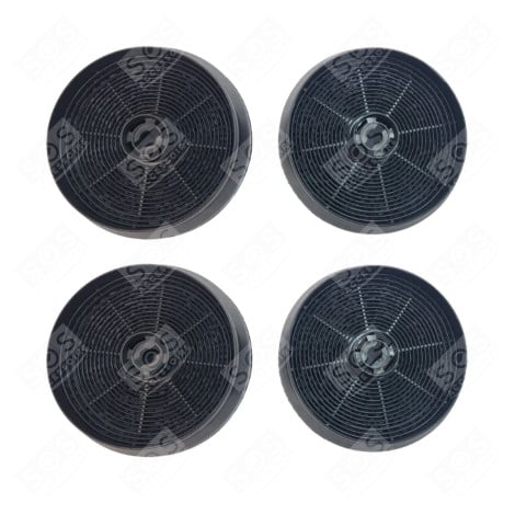 SET OF FOUR ACM14 CARBON FILTERS 145X30MM EXTRACTOR HOOD - 49011548, 9179183012