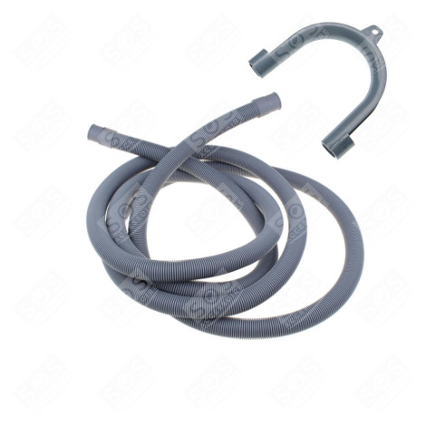 UNIVERSAL WATER DRAIN HOSE WITH STRAIGHT OUTLETS 18-22MM (L3000MM) WASHING MACHINES - 3666356045873