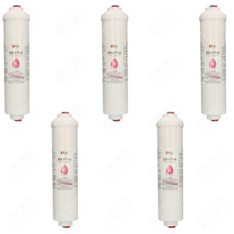 LOT DE 5 FILTRES À EAU D'ORIGINE REFRIGERATOR, FREEZER - ADQ73693901