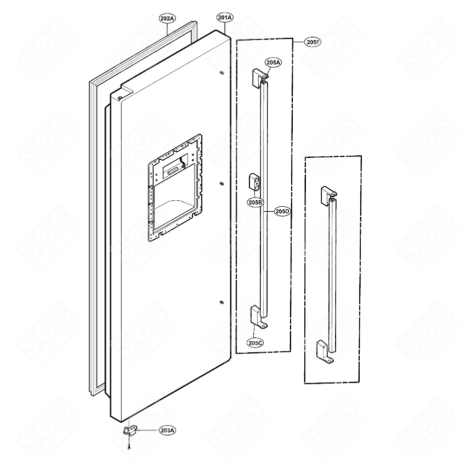 PORTE REFRIGERATOR, FREEZER - ADD32447101