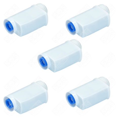 SET OF 5 WATER FILTER CARTRIDGES BRITA INTENZA COFFEE MAKER, ESPRESSO - 00575491, 17000705