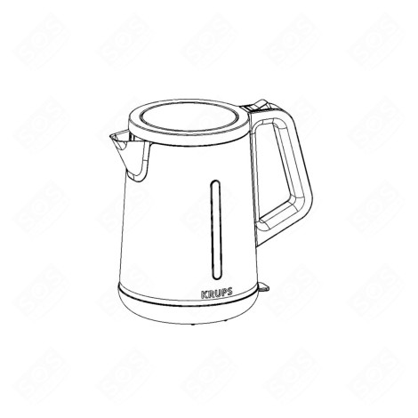 BOUILLOIRE (SANS SOCLE) KETTLE, WATER FILTER JUG - SS-202579, SS202579