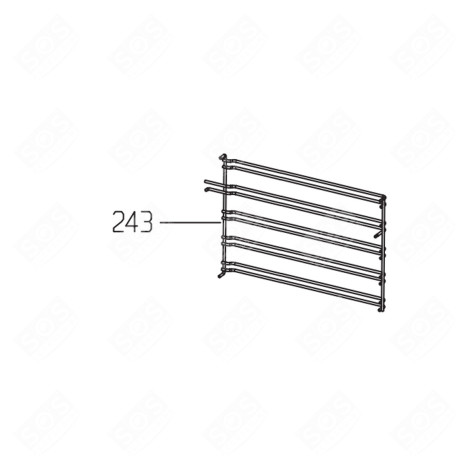 COULISSE TELESCOPIQUE GAUCHE GAS / ELECTRIC OVENS - 210480690