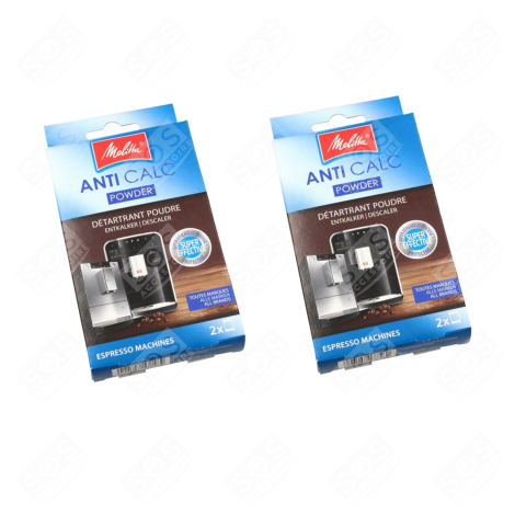 LOT DE 2 DÉTARTRANTS RAPIDES (POUDRE) BISTRO 2X 40GR COFFEE MAKER, ESPRESSO - 6762512