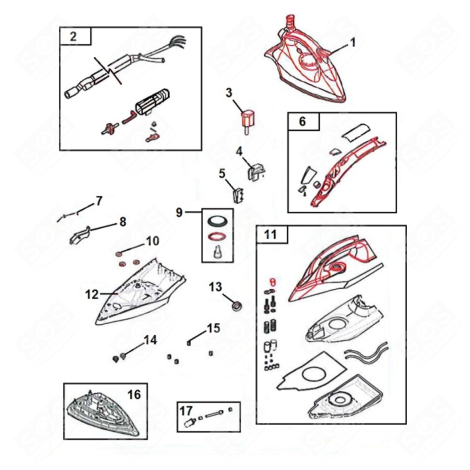 JOINT DU RÉSERVOIR STEAM IRONS / STEAM GENERATOR IRONS - 500587779