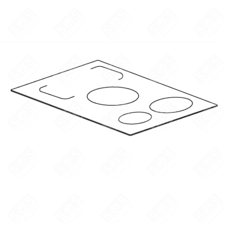 DESSUS VITROCÉRAMIQUE ELECTRIC / GAS HOBS - 110265026