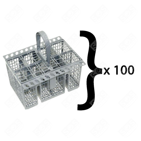 LOT DE 100 PANIERS A COUVERTS D'ORIGINE DISHWASHER - C00257140, C00386607