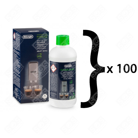 LOT DE 100 DÉTARTRANTS 500ML ECODECALK COFFEE MAKER, ESPRESSO - 5513296041, AS00006179