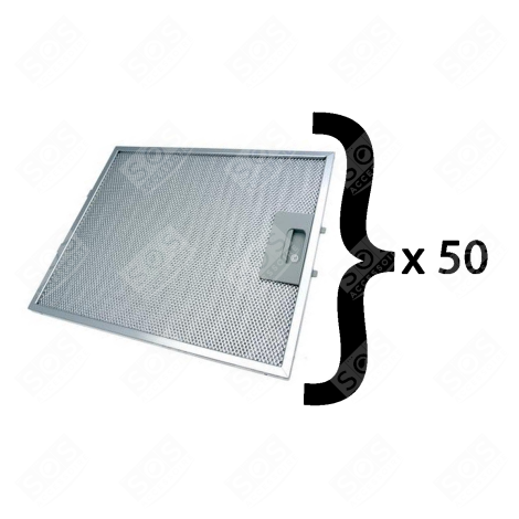 LOT DE 50 FILTRES MÉTAL (ANTI GRAISSES) 267X305MM D'ORIGINE EXTRACTOR HOOD - C00242705, C00280008