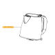 BOUILLOIRE KETTLE, WATER FILTER JUG - SS-207059, SS207059