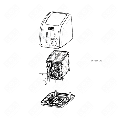 COMPARTIMENT CUISSON SMALL HOUSEHOLD APPLIANCE - SS-208193, SS208193