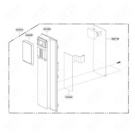 CARTE ÉLECTRONIQUE, MODULE PRINCIPAL MICROWAVE OVENS - EBR80969684