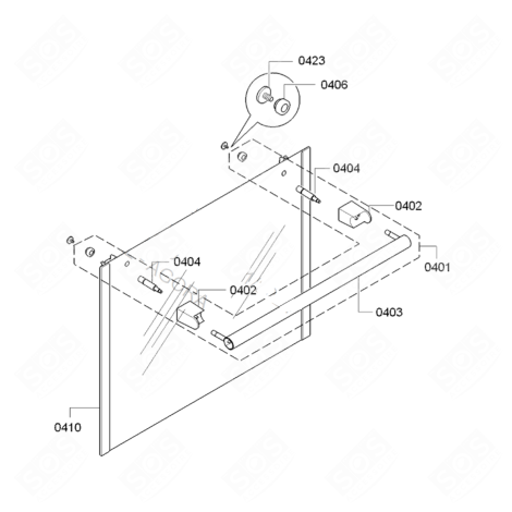 VITRE EXTÉRIEURE GAS / ELECTRIC OVENS - 00688342