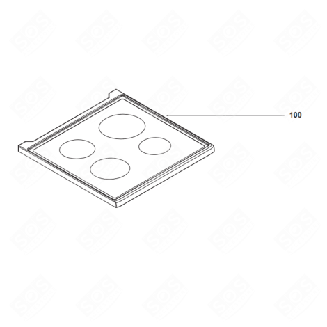 DESSUS VITROCÉRAMIQUE ELECTRIC / GAS HOBS - AS0059014