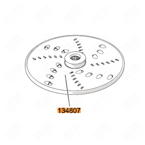 DISQUE DÉCHIQUETEUR (REPÈRE 134807) FOOD PROCESSOR - 060075001