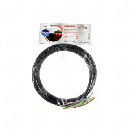 POWER CABLE (3X6MM²) GAS / ELECTRIC OVENS - 481281729071, 484010678187