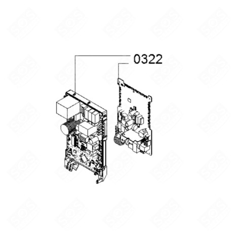 CARTE ÉLECTRONIQUE, MODULE DE PUISSANCE WASHING MACHINES - 12040868