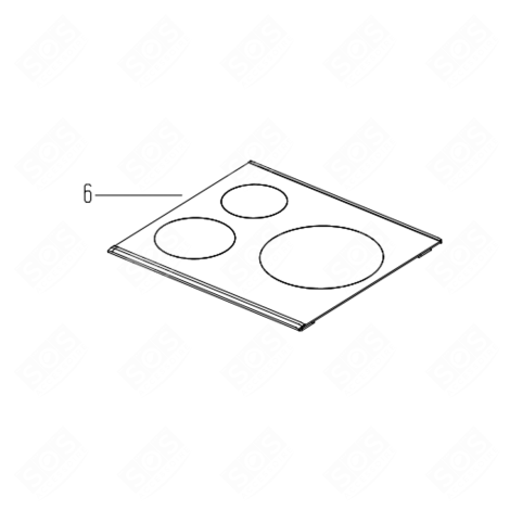 DESSUS VITROCÉRAMIQUE GAS / ELECTRIC OVENS - 4410300404