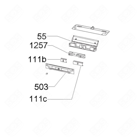 INTERRUPTEUR LUMIÈRE EXTRACTOR HOOD - 49017095