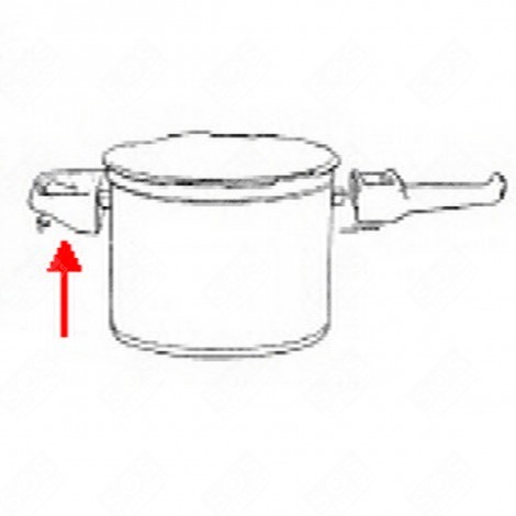 SHORT POT HANDLE PRESSURE COOKER - SS-980375