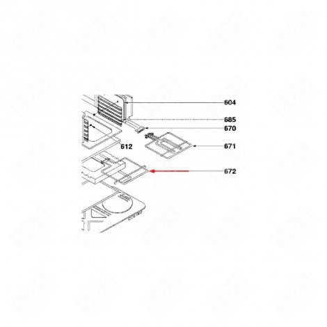 BOTTOM OVEN HEATING ELEMENT GAS / ELECTRIC OVENS - 70X1150