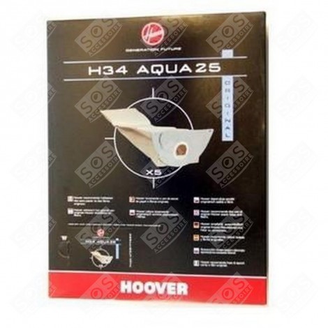 BOX OF 5X H34 BAGS VACUUM CLEANER  - 09177650