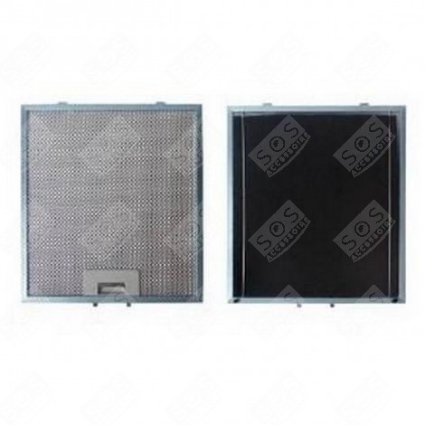 METAL ANTI-FAT FILTER (SOLD INDIVIDUALLY) + CARBON FILTER 303X278MM EXTRACTOR HOOD - 74X1648