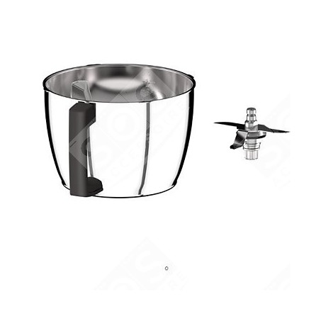 STAINLESS STEEL BOWL + KNIFE FOOD PROCESSOR - 17532