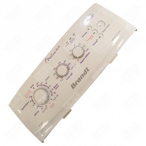 CONTROL PANEL COVER WASHING MACHINES - 52X2460