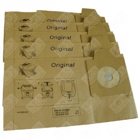 PACK OF 10 PAPER BAGS VACUUM CLEANER  - 1406905020