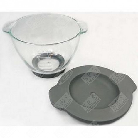 KAT550GL GLASS BOWL + COVER FOR CHEF SENSE ROBOTS FOOD PROCESSOR - AW20000008