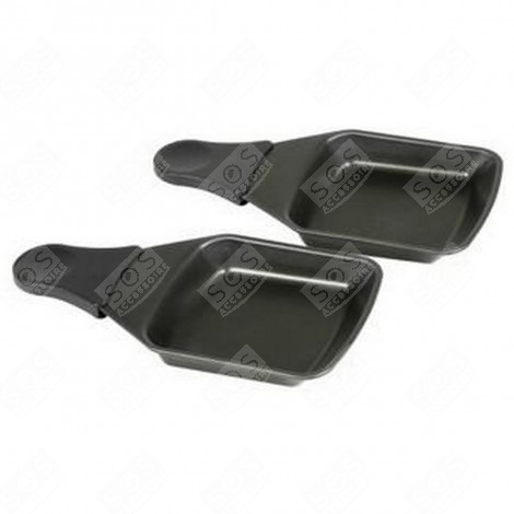 SET OF 2 ORIGINAL SQUARE BOWLS RACLETTE, GRILL, WOK - XA400202