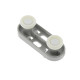 SET OF 2 WHEELS + BRACKETS FOR TOP RACK DISHWASHER - VJ8A000M4