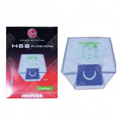 BOX OF 4 BAGS H68 VACUUM CLEANER  - 35601148