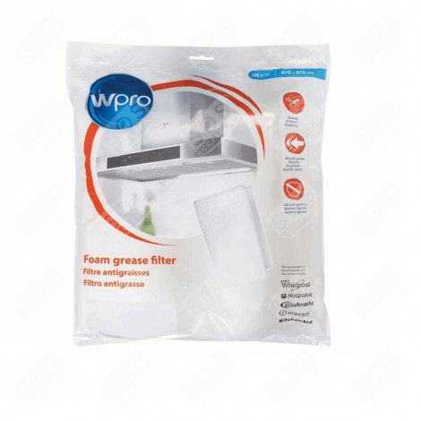 UNIVERSAL GREASE FILTER ORIGINAL EXTRACTOR HOOD - 484000008527, UGF018