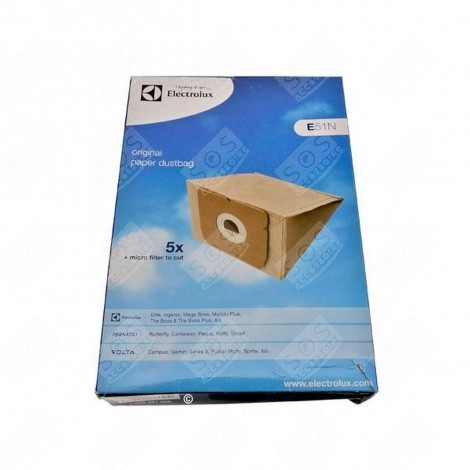 BOX OF 4 DUST BAGS + 1 FILTER VACUUM CLEANER  - 9002565449