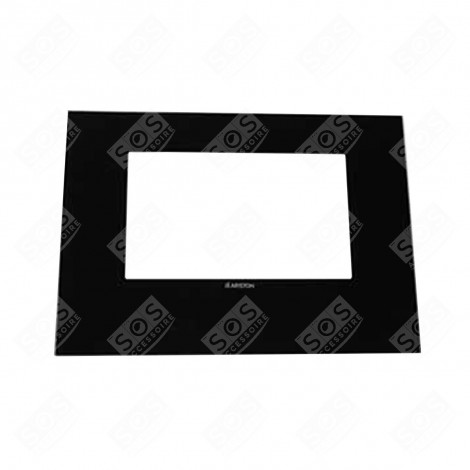 BLACK EXTERIOR DOOR WINDOW (WITH BRACKETS) GAS / ELECTRIC OVENS - C00057072