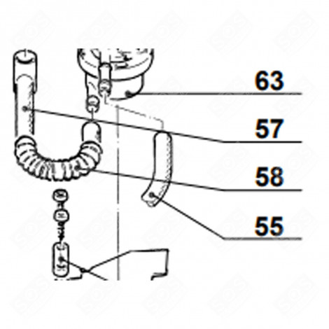 SILICONE HOSE 5X1,5X240 REFERENCE 55 COFFEE MAKER, ESPRESSO - 503870