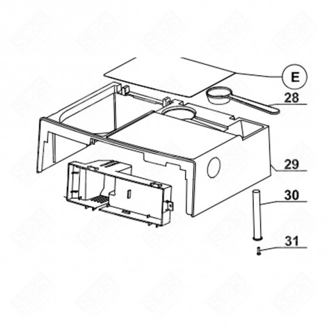 COVER REFERENCE 29 COFFEE MAKER, ESPRESSO - 503840