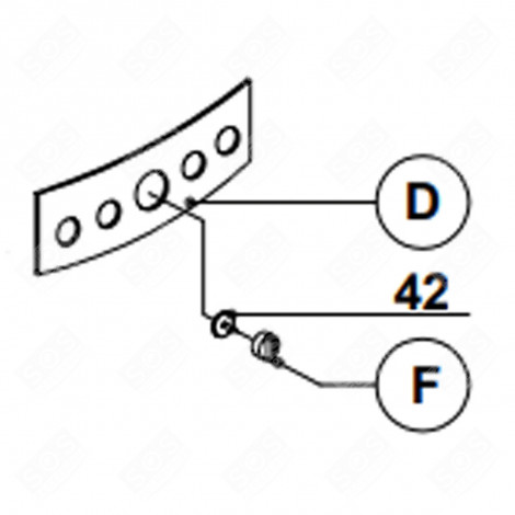 FRONT, MARKINGS D COFFEE MAKER, ESPRESSO - 503837