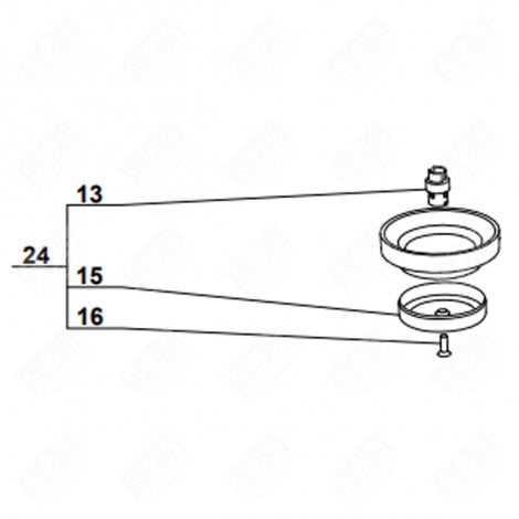 VALVE HOLDER (MARK 24) COFFEE MAKER, ESPRESSO - 504803